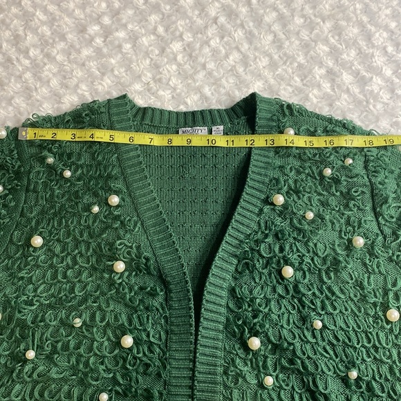 Mighty Fine loop & pearl cardigan- see measurements for sizing! Gorgeous❤️ - Picture 10 of 10